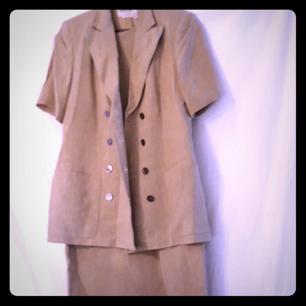 Salvatore 2pcs vintage dress 100%linen